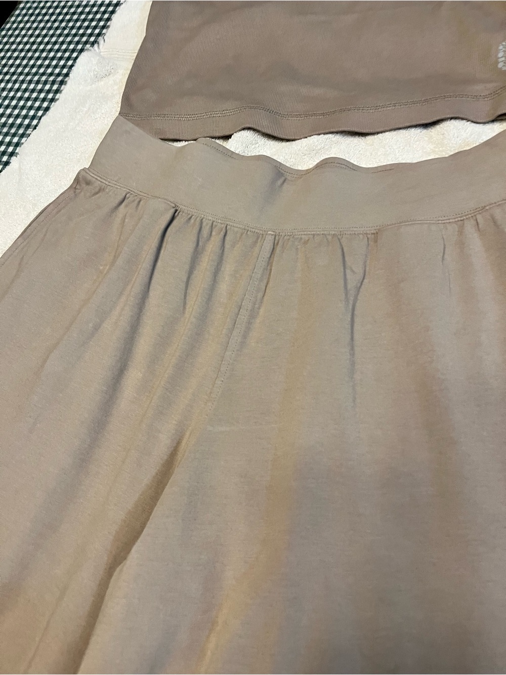 Free People Women’s Tank and Wide-Leg Pant set in Taupe - Picture 3 of 7